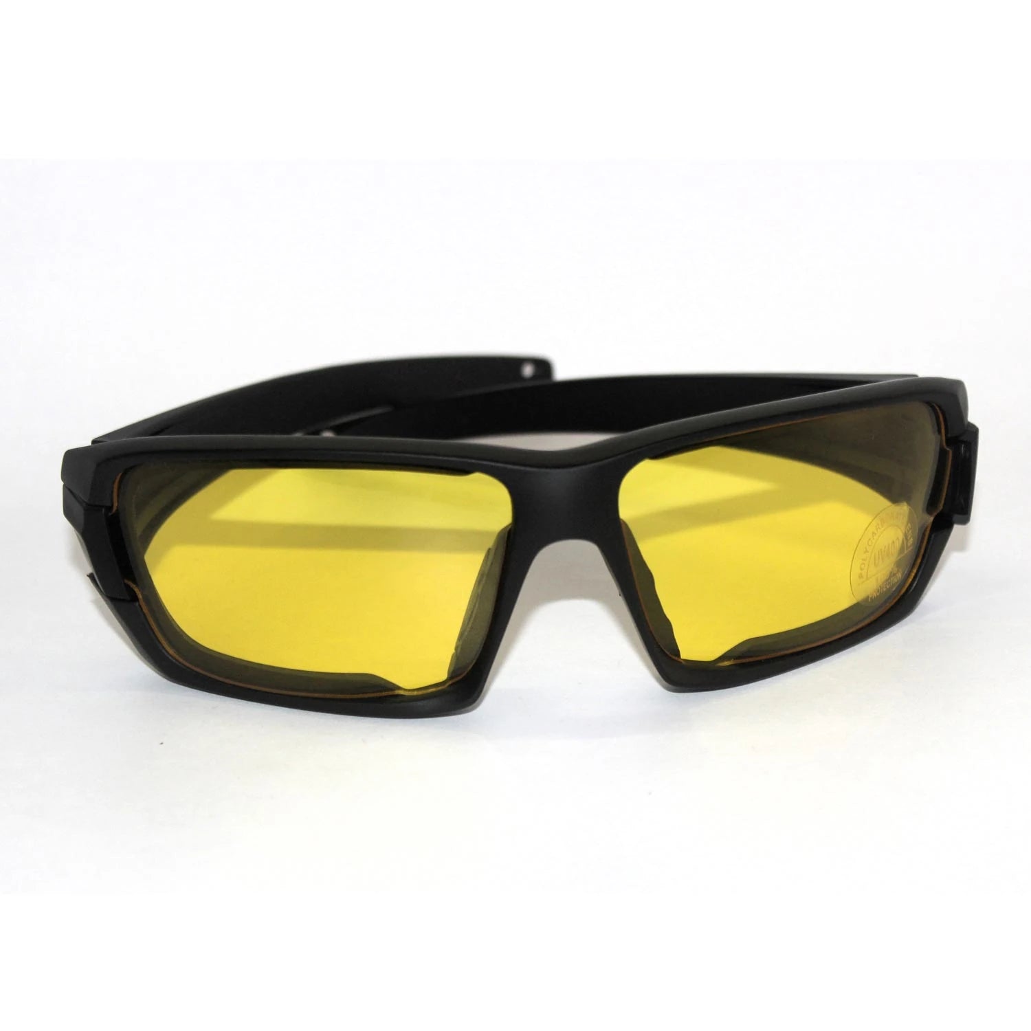 Anti glare night goggles with violet-tinted lenses