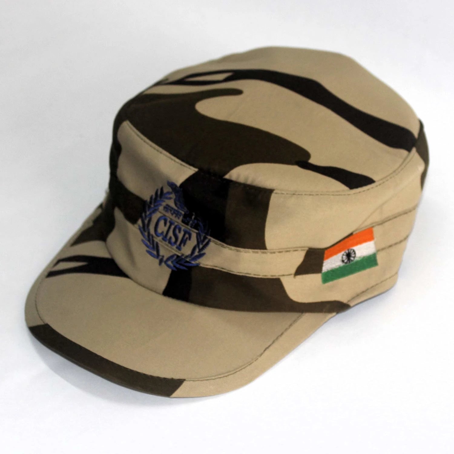 CISF Cap front view with military design