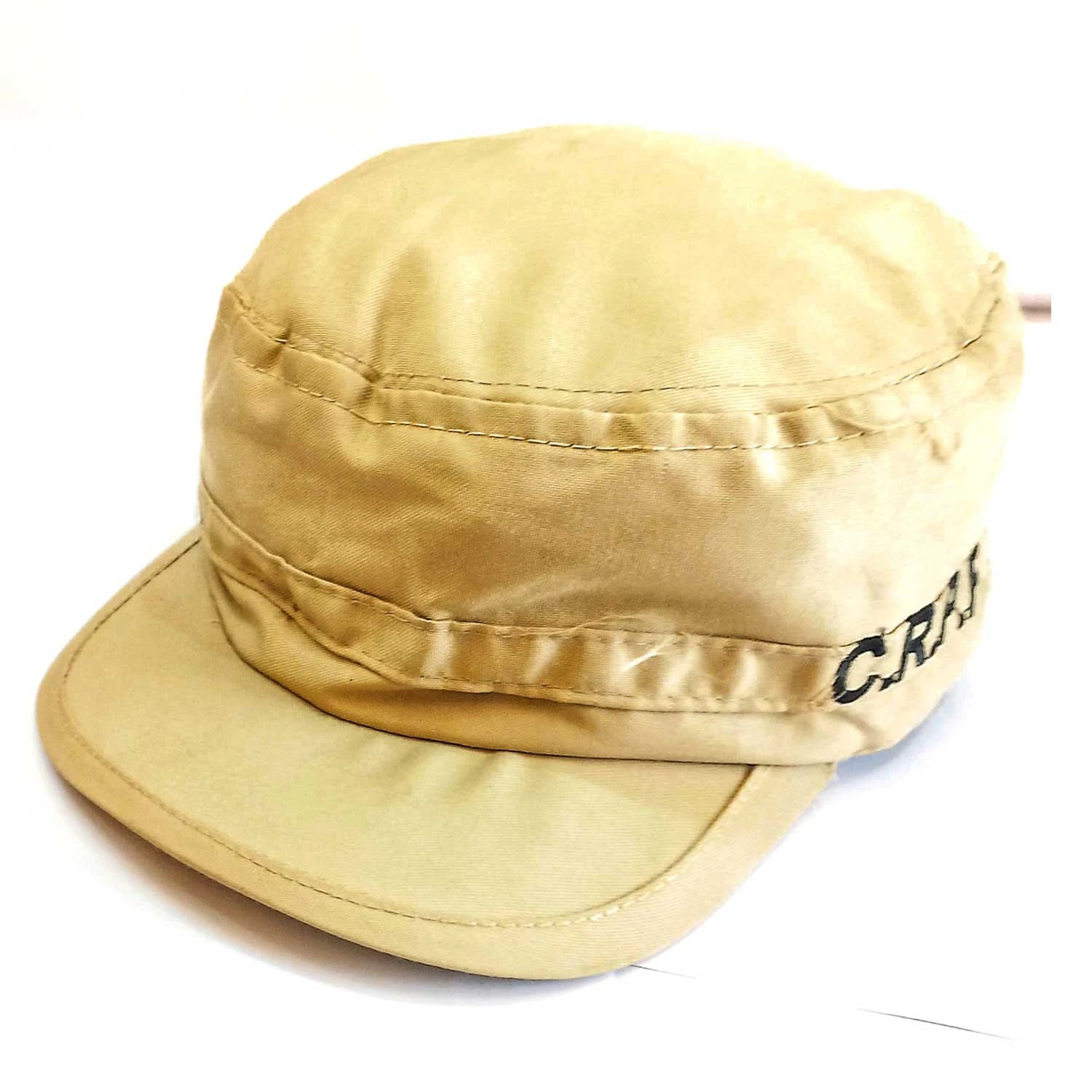 Front view of CRPF Cap showing curved brim