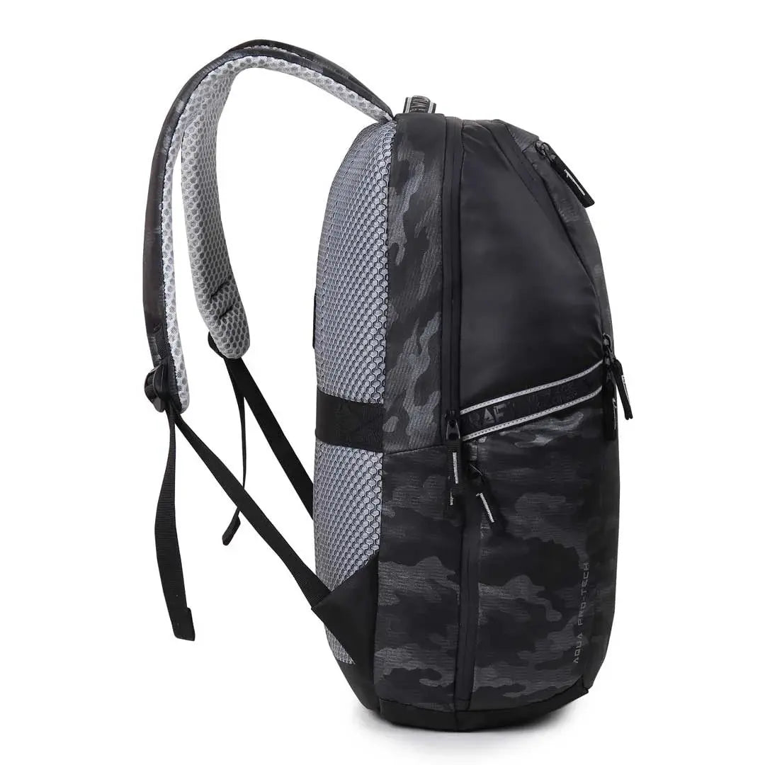 active laptop backpack Seeker Laptop Backpack-Black Metallic